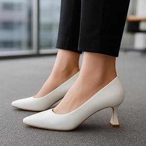 Minimal White Heels