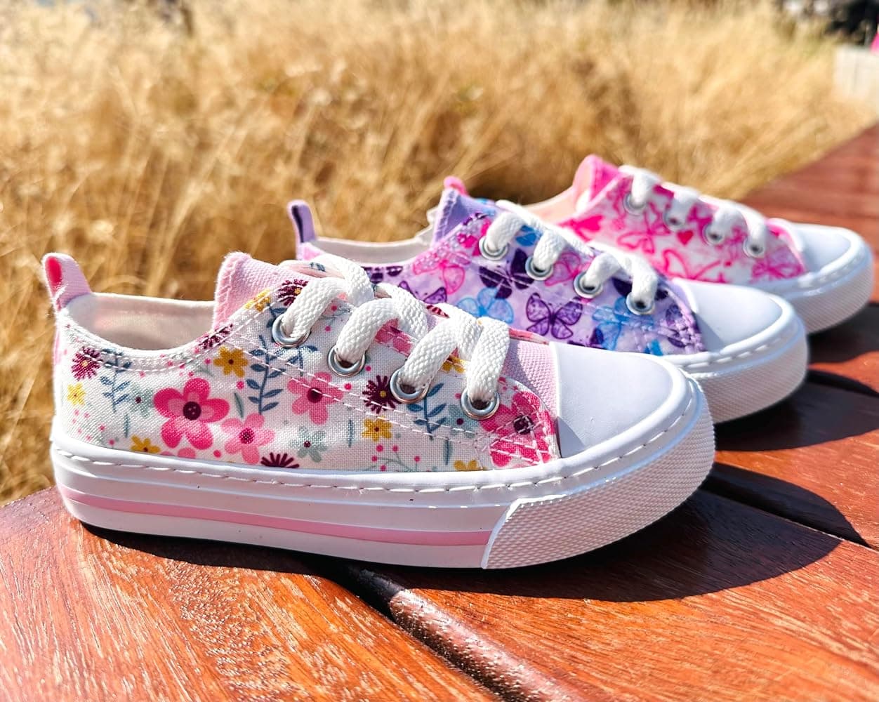 Floral Canvas Sneakers